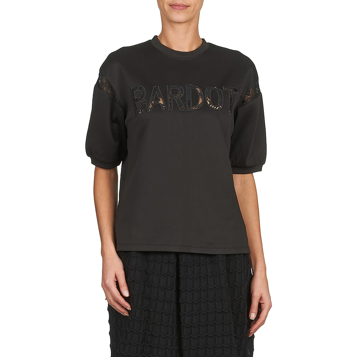 Felpa Donna Brigitte Bardot ANDREE Nero