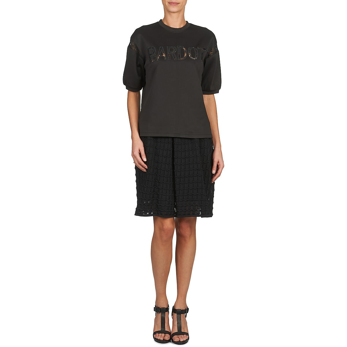 Felpa Donna Brigitte Bardot ANDREE Nero