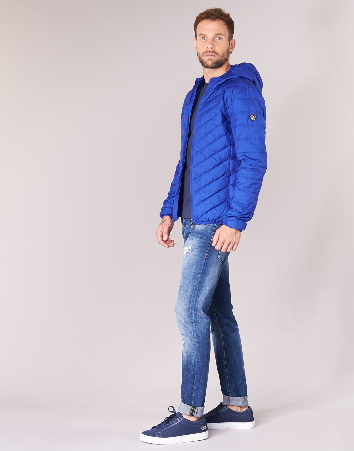 Piumino Uomo Emporio Armani EA7 TRAIN CORE SHIELD 8NPB09 Blu