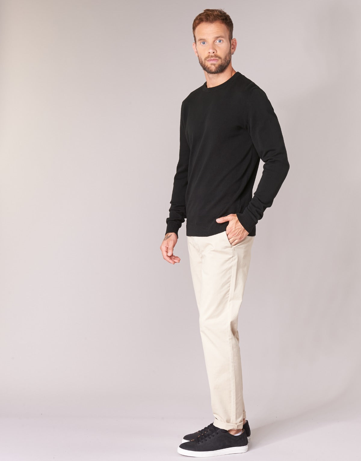 Maglione Uomo Jack & Jones JJEBASIC Nero