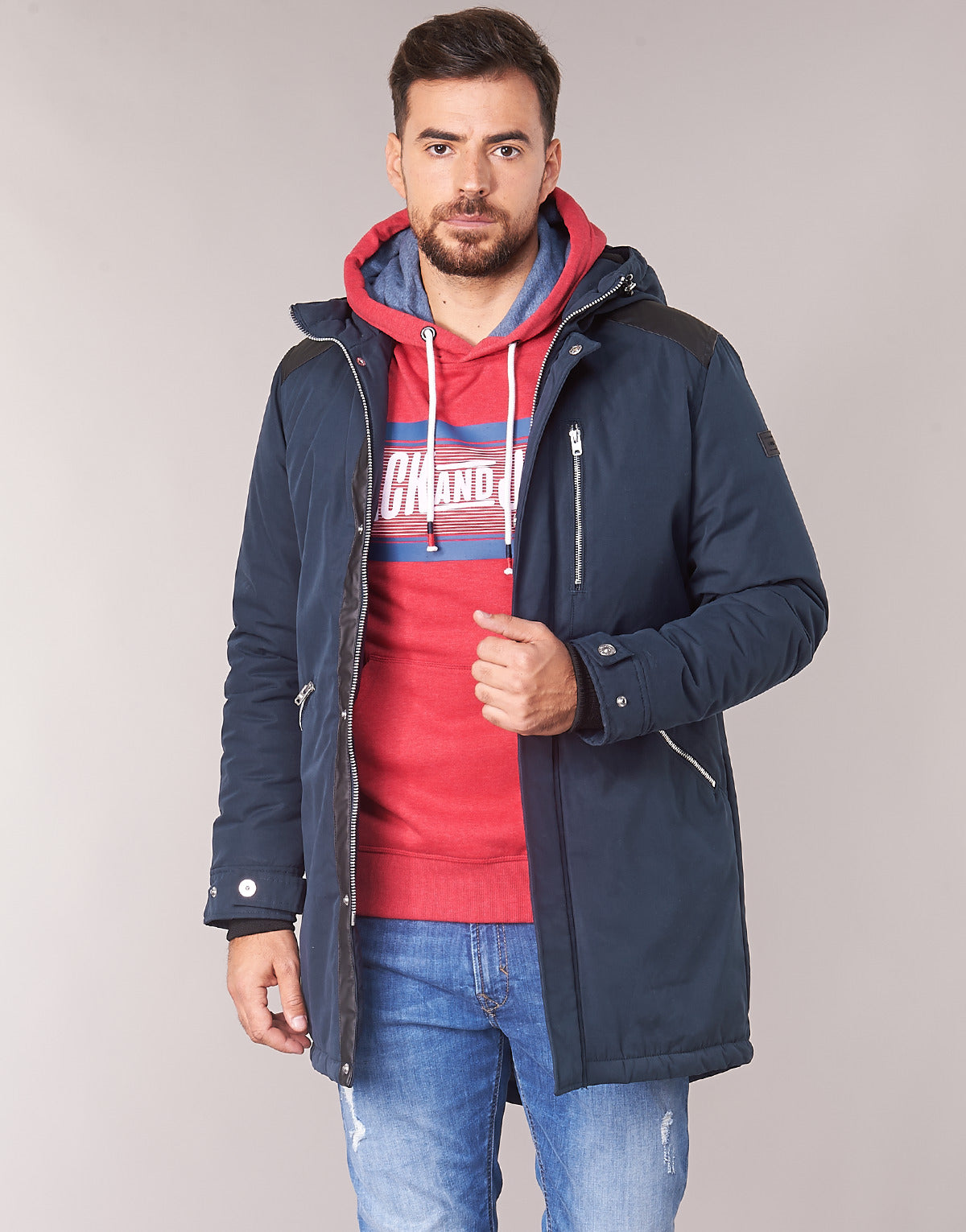 Parka Uomo Jack & Jones  JCOFIGURES  Blu