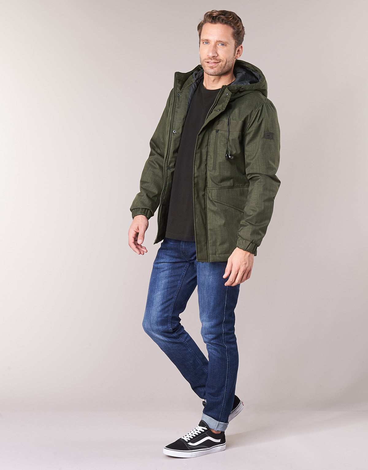 Parka Uomo Jack & Jones  JCOHUGO  Kaki