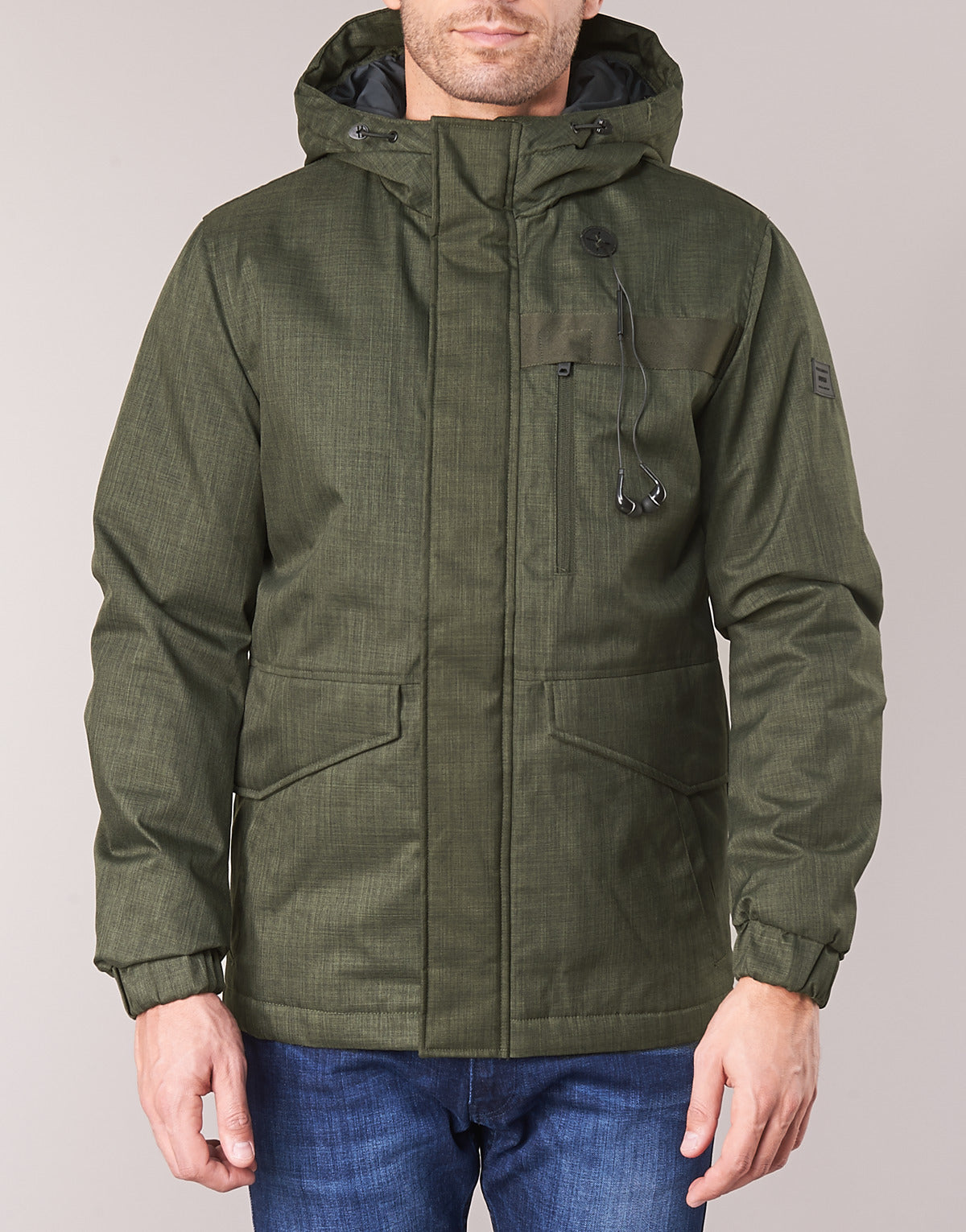 Parka Uomo Jack & Jones  JCOHUGO  Kaki