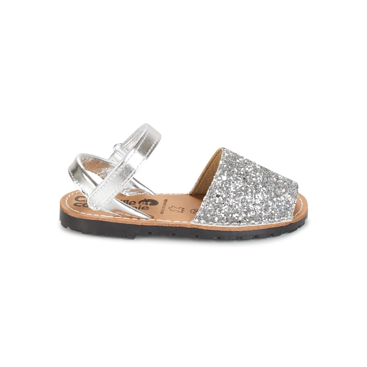 Sandali bambini ragazza Citrouille et Compagnie SQUOUBEL Argento