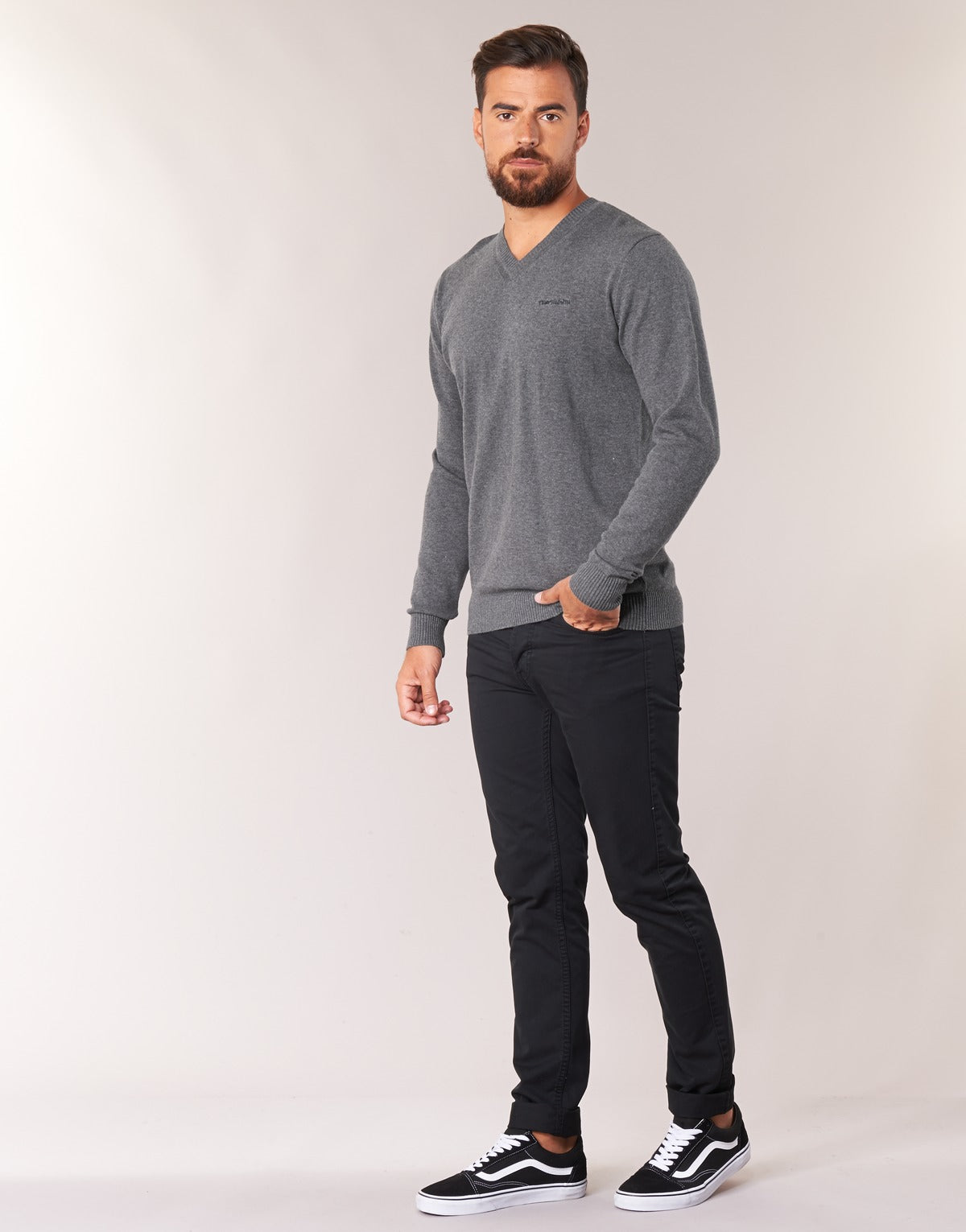 Maglione Uomo Teddy Smith PULSER Grigio