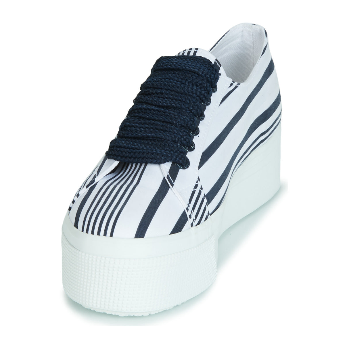 Sneakers basse Donna Superga 2790 COT MULTI STRIPE W Bianco