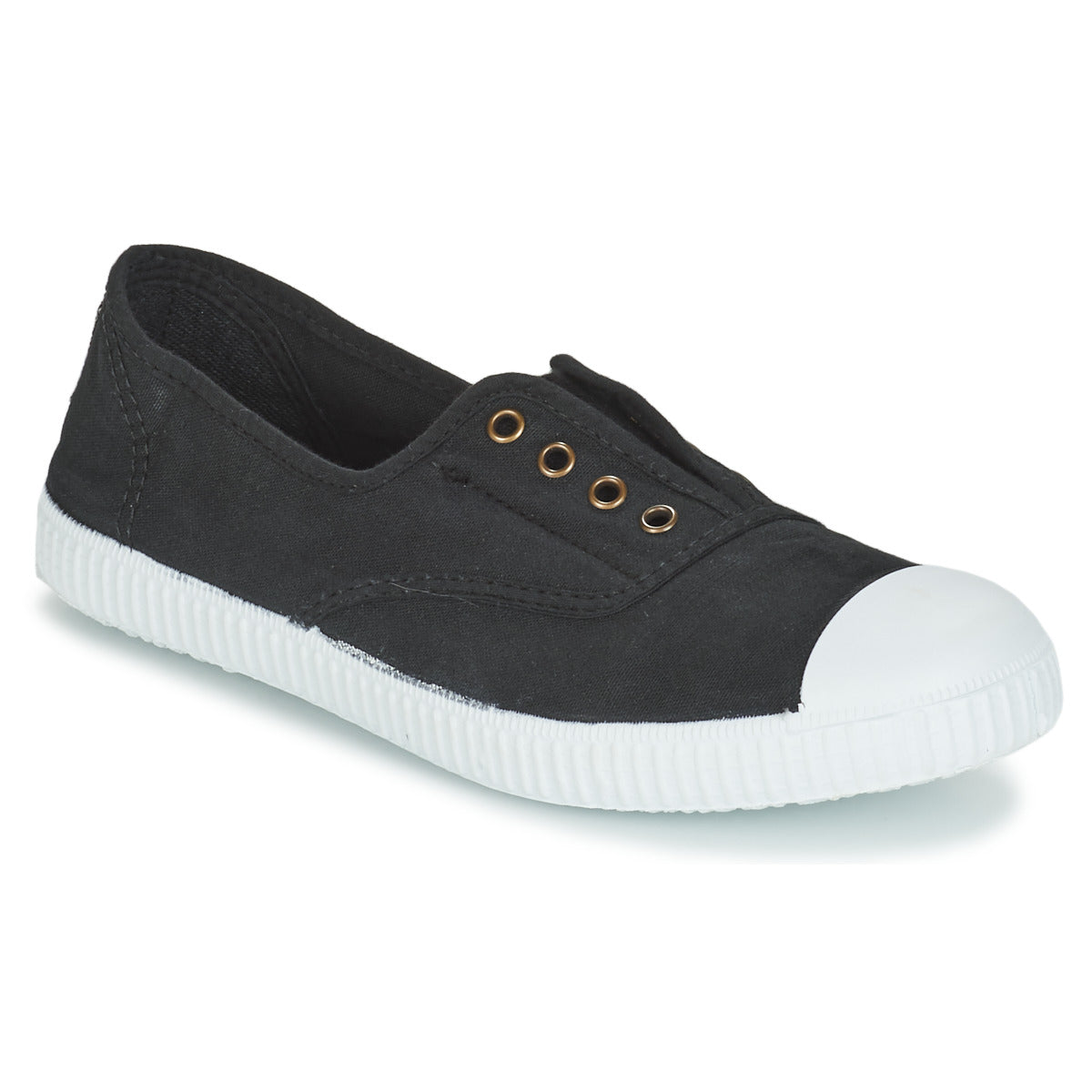 Sneakers basse Donna Victoria INGLESA ELASTICO TINTADA Nero