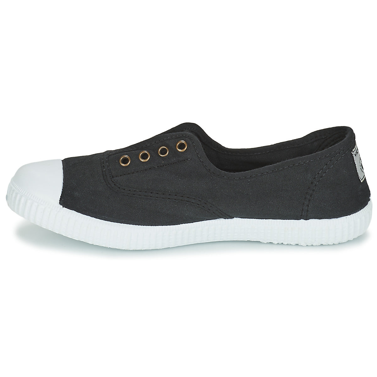 Sneakers basse Donna Victoria INGLESA ELASTICO TINTADA Nero