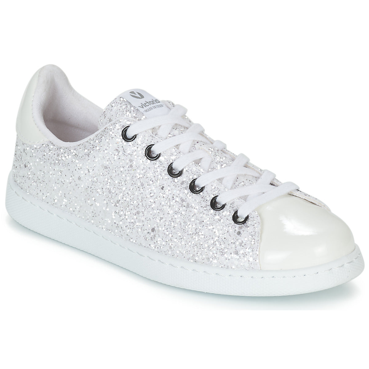 Sneakers basse Donna Victoria TENIS GLITTER Bianco