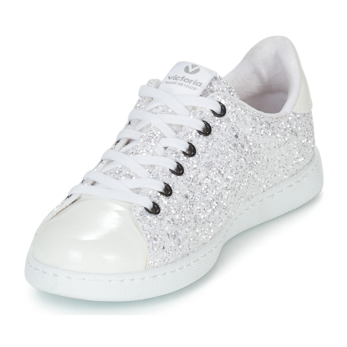 Sneakers basse Donna Victoria TENIS GLITTER Bianco