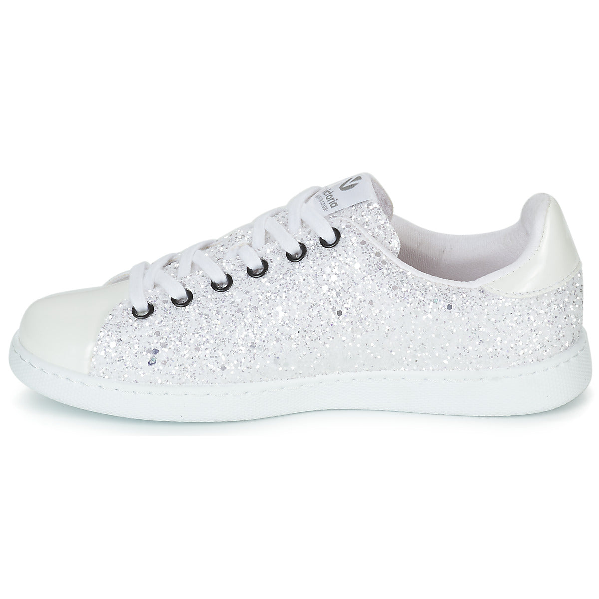 Sneakers basse Donna Victoria TENIS GLITTER Bianco
