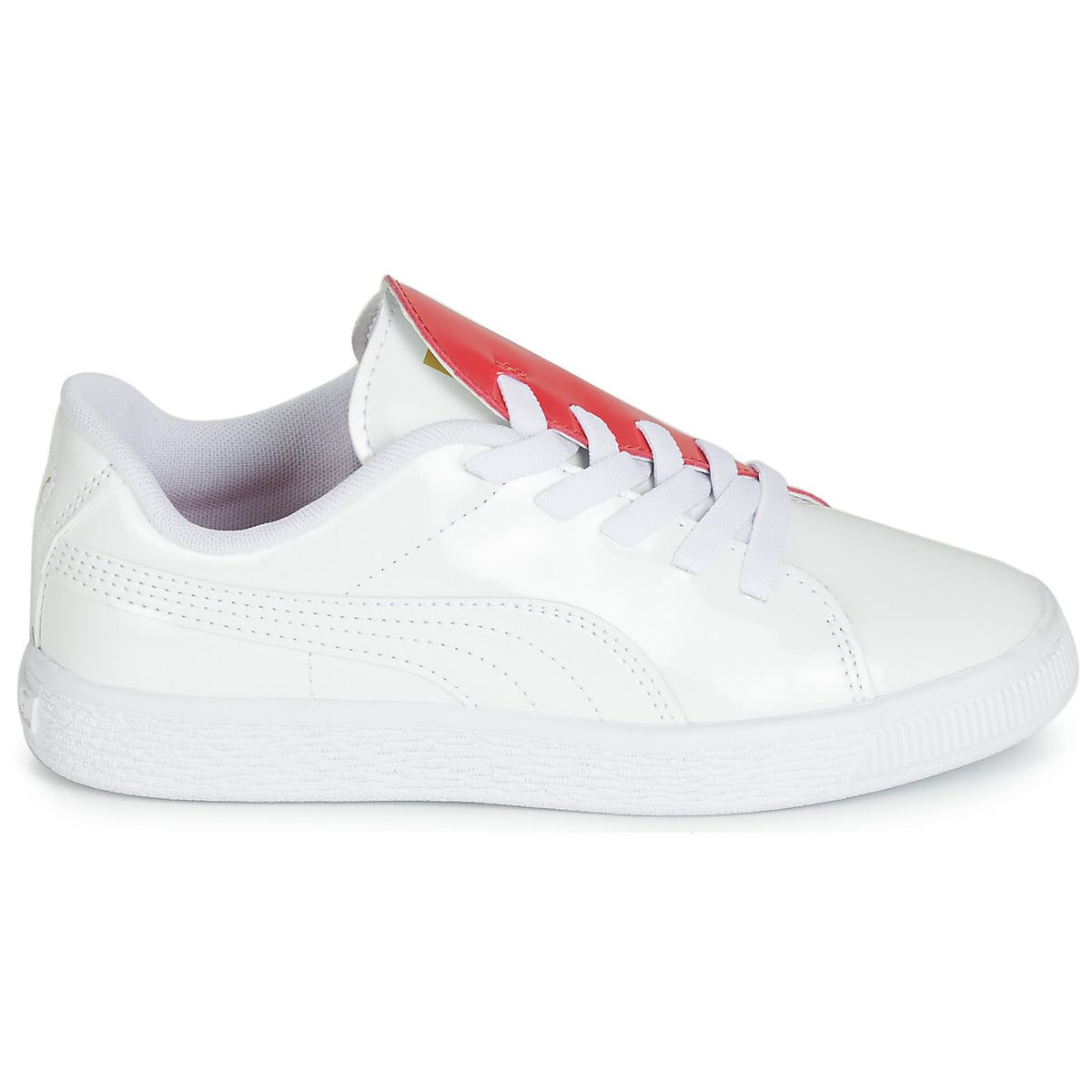 Scarpe bambini ragazza Puma  PS BKT CRUSH PATENT AC.W-H  Bianco