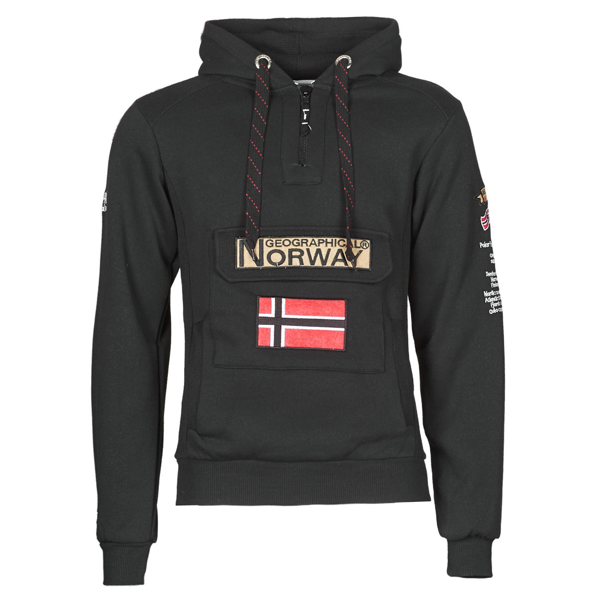 Felpa Uomo Geographical Norway  GYMCLASS  Nero