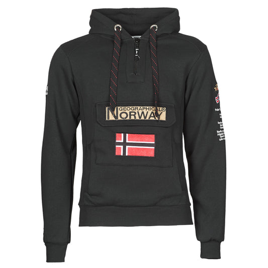 Felpa Uomo Geographical Norway  GYMCLASS  Nero