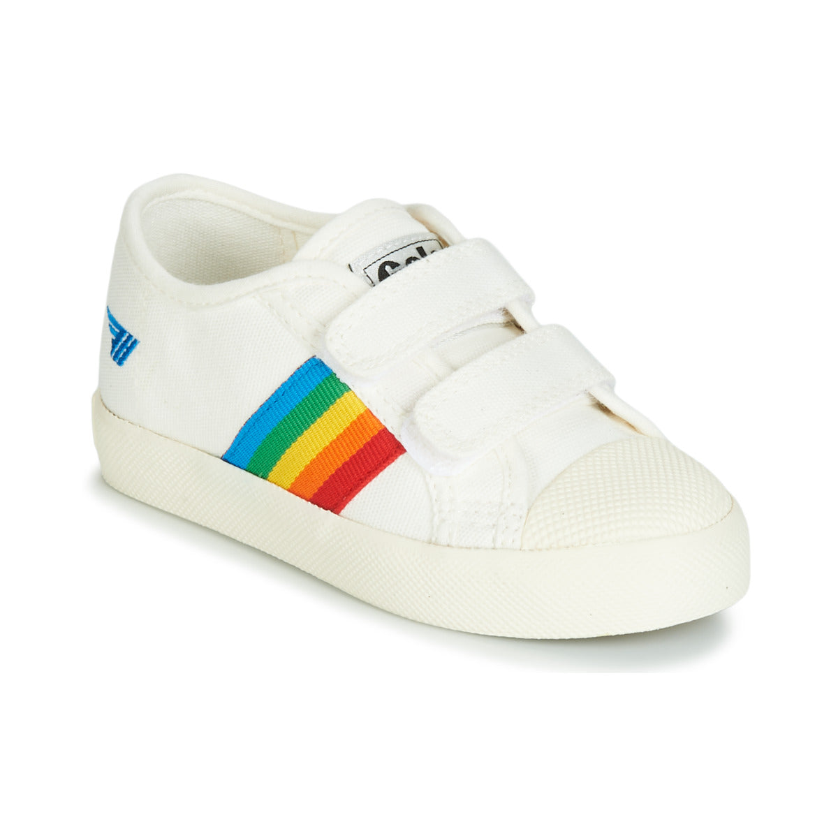 Scarpe bambini ragazza Gola  COASTER RAINBOW VELCRO  Bianco