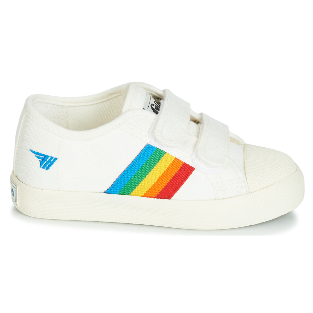 Scarpe bambini ragazza Gola  COASTER RAINBOW VELCRO  Bianco