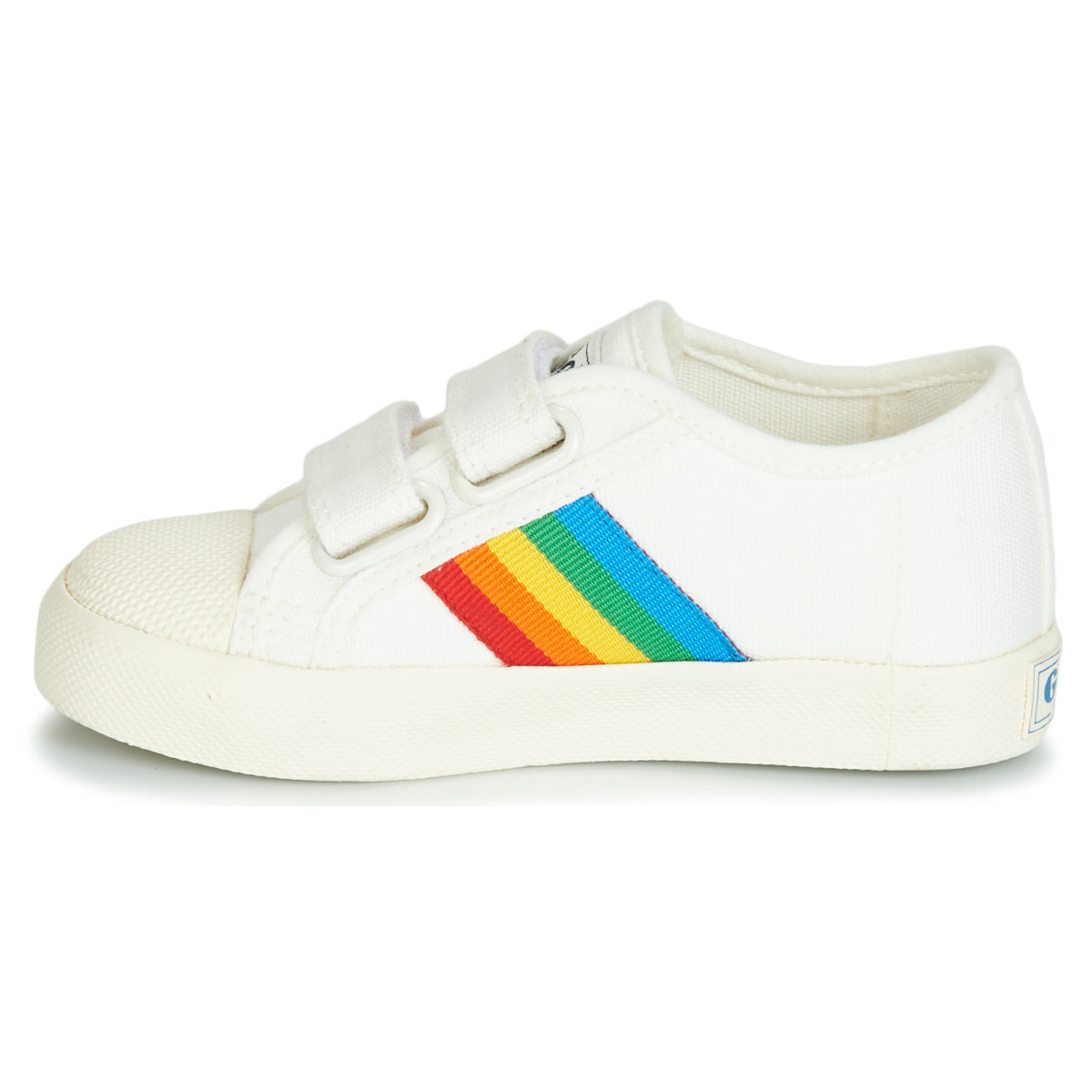 Scarpe bambini ragazza Gola  COASTER RAINBOW VELCRO  Bianco