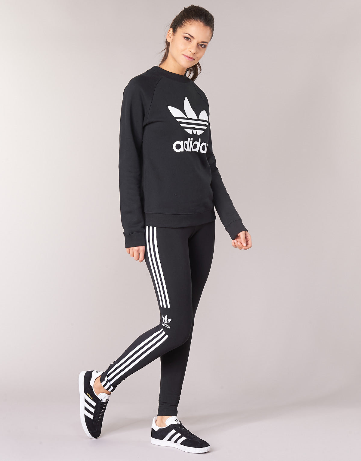 Collant Donna adidas  TREFOIL TIGHT  Nero