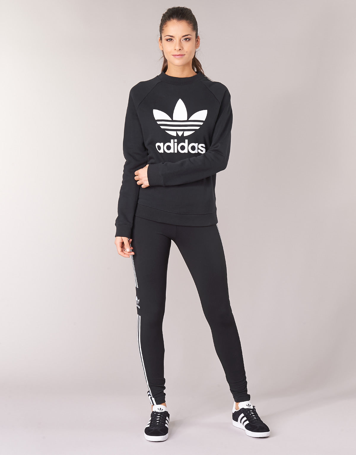 Collant Donna adidas  TREFOIL TIGHT  Nero