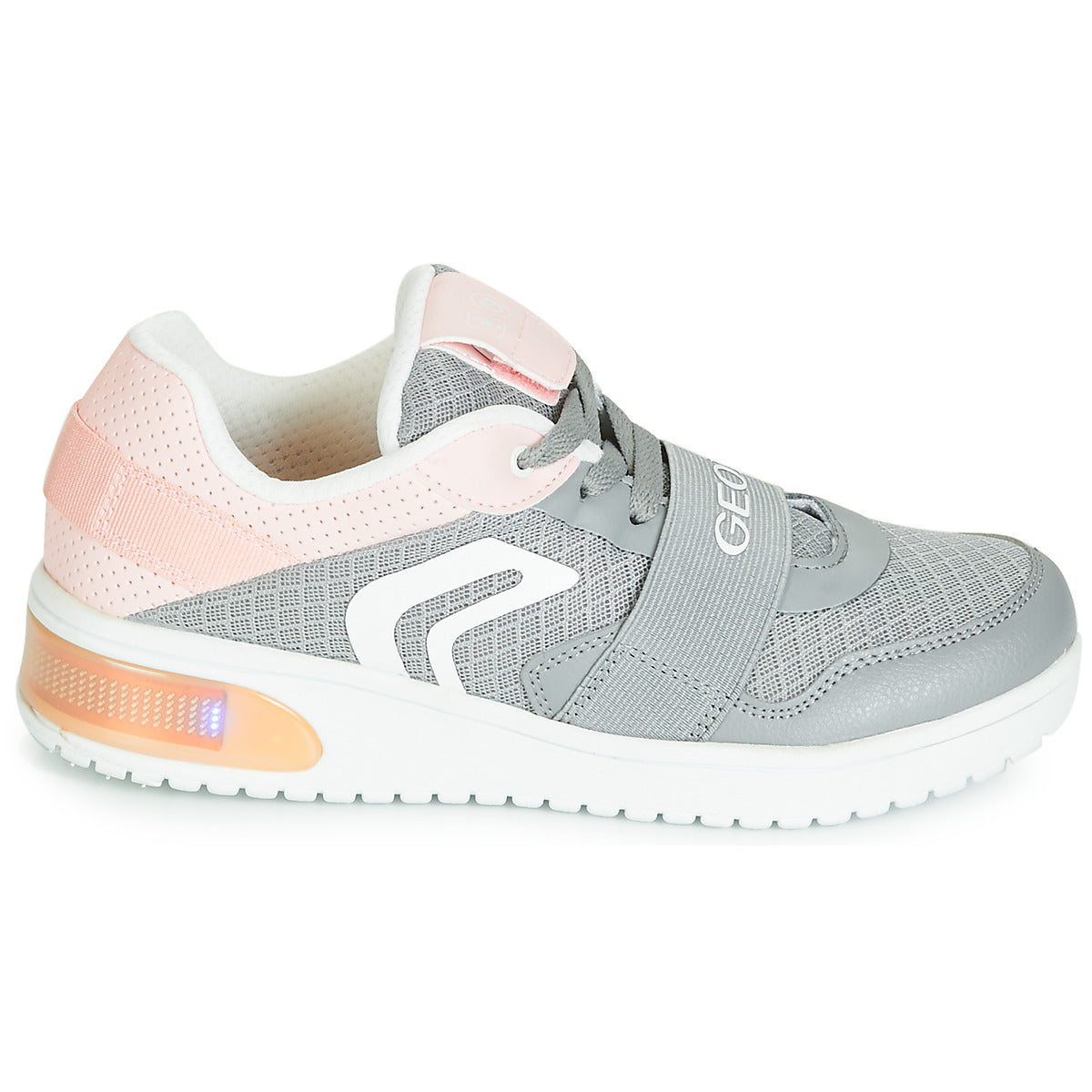 Scarpe bambini ragazza Geox  J XLED GIRL  Grigio