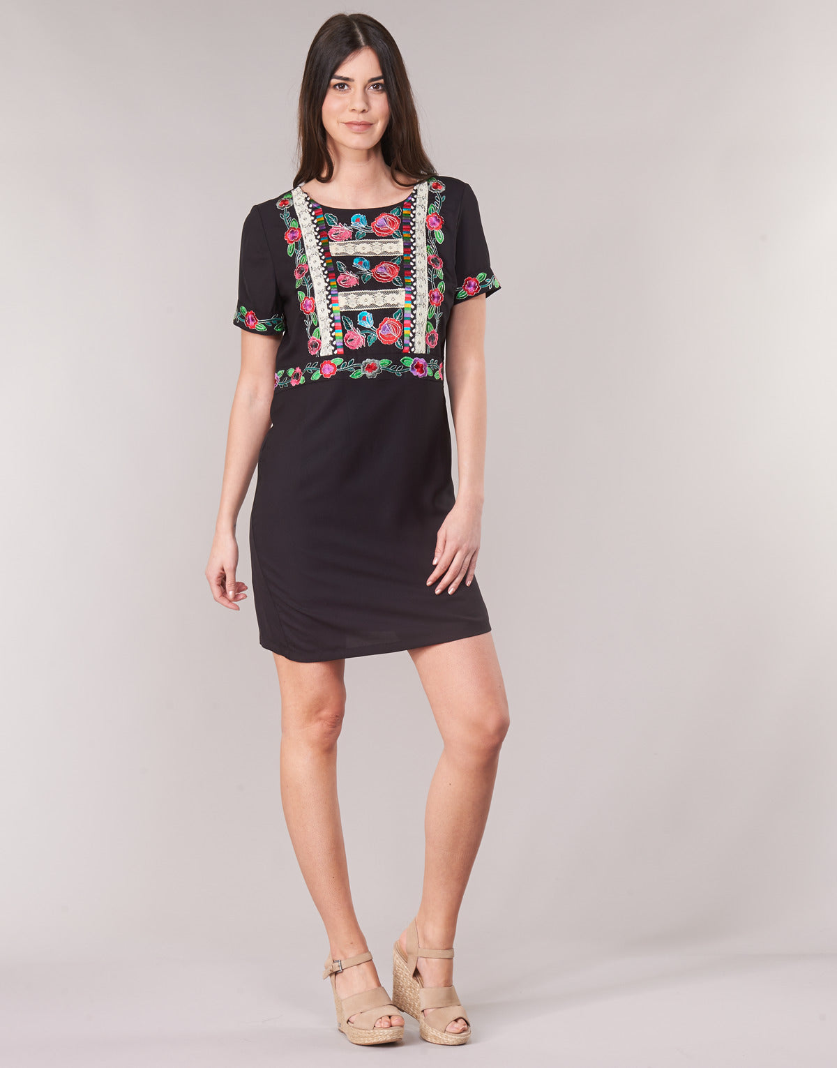 Abito corto Donna Desigual  TRALEE  Nero