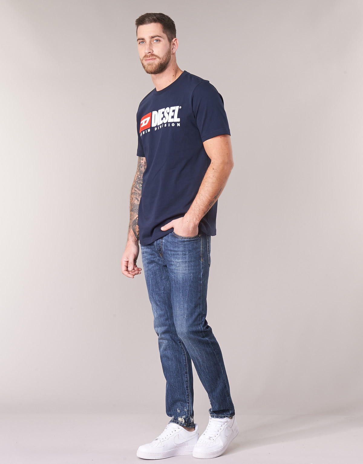 Jeans Slim Uomo Diesel  MHARKY  Blu