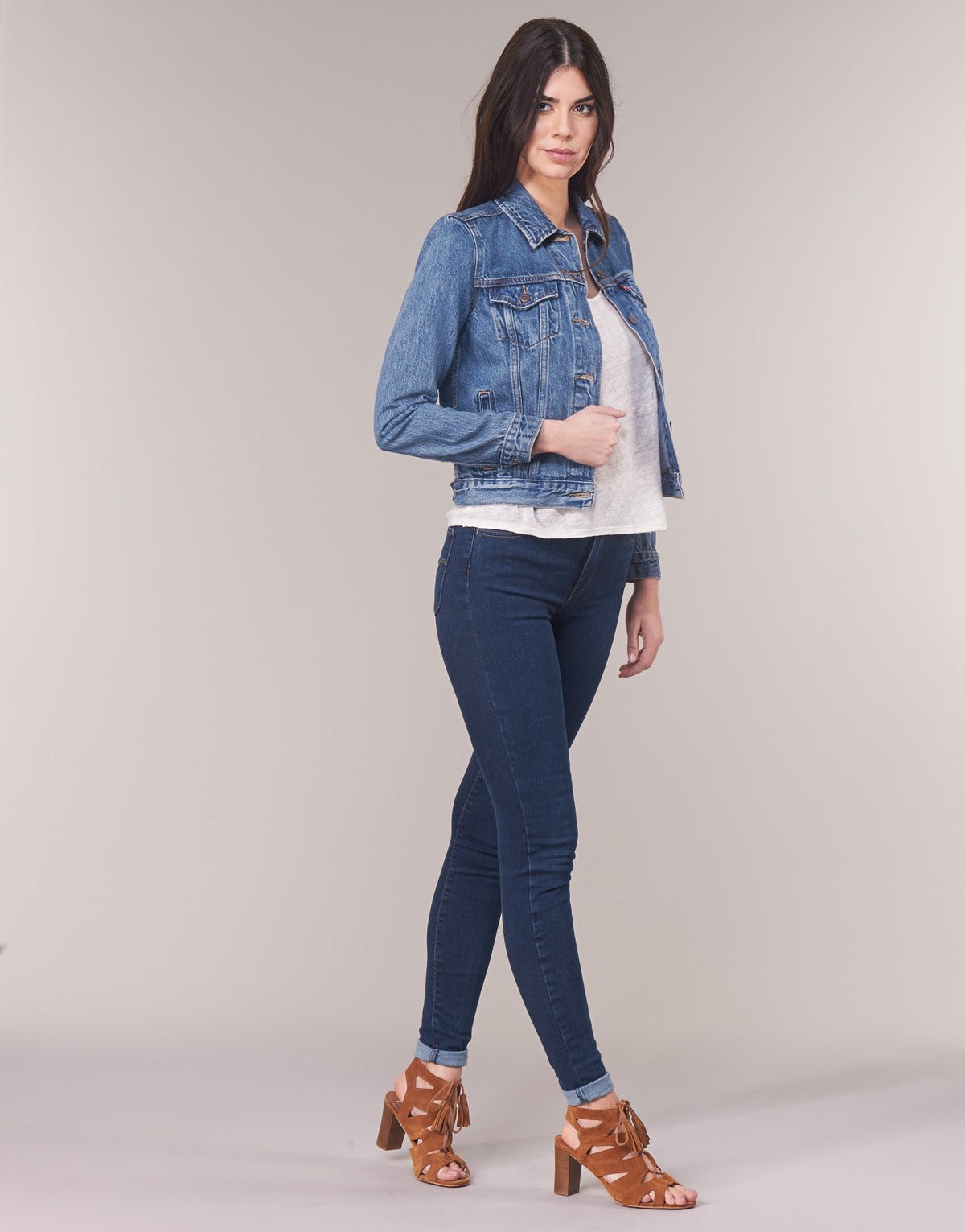 Giacca in jeans Donna Levis  ORIGINAL TRUCKER  Blu