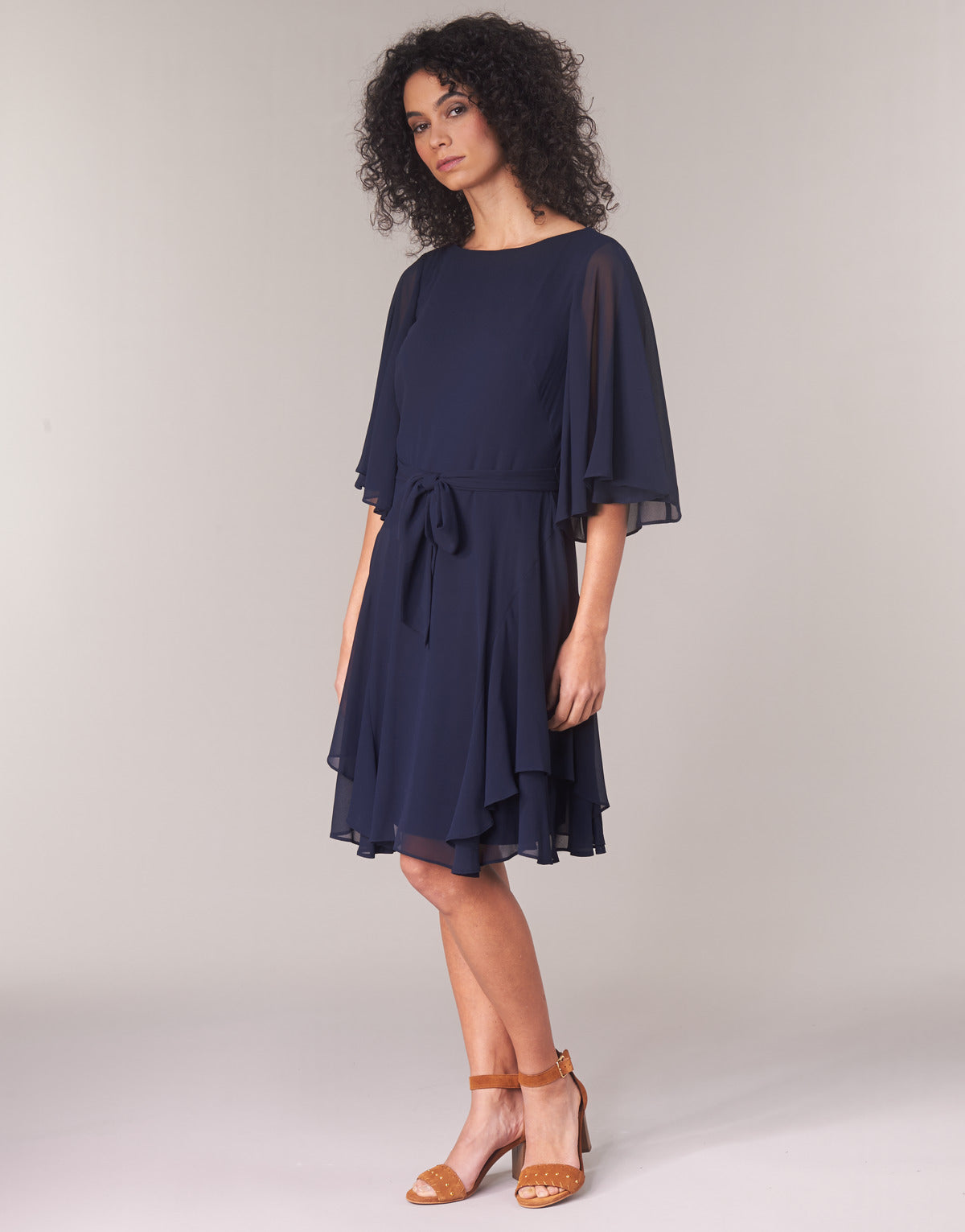 Abito corto Donna Lauren Ralph Lauren  NAVY-3/4 SLEEVE-DAY DRESS  Blu