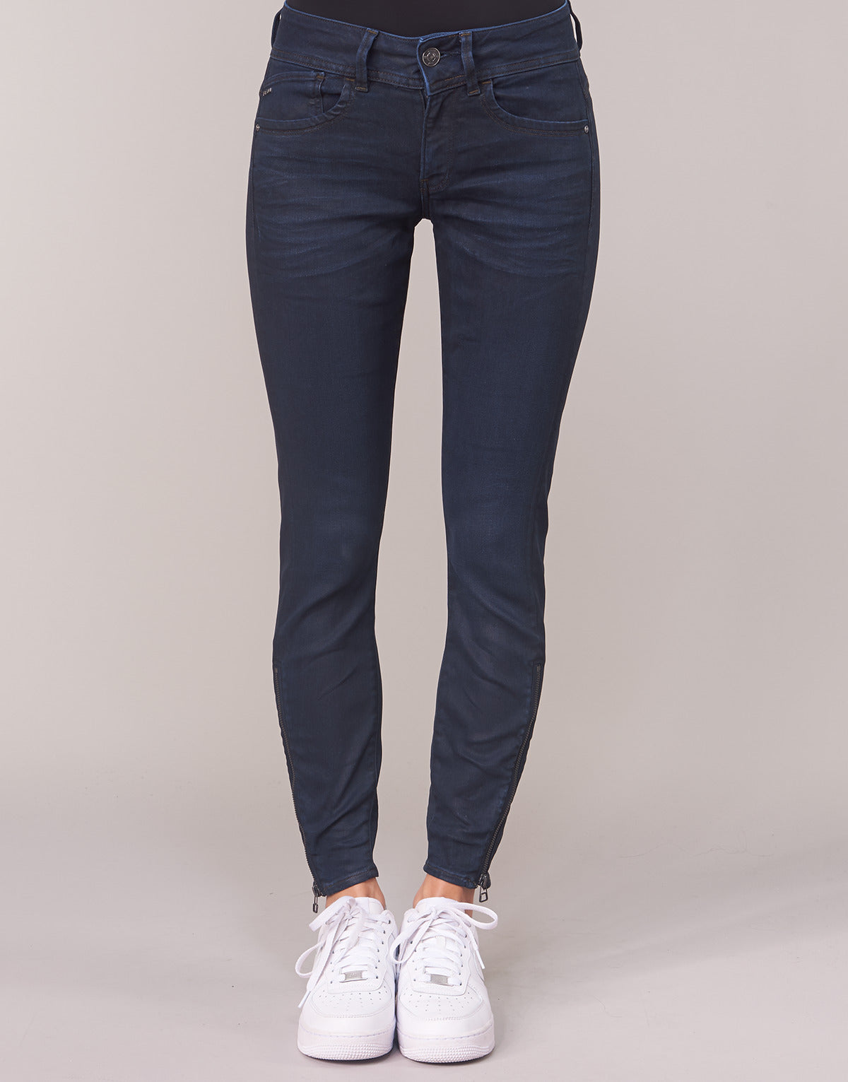 Jeans skynny Donna G-Star Raw  LYNN ZIP MID SKINNY ANKLE  Blu