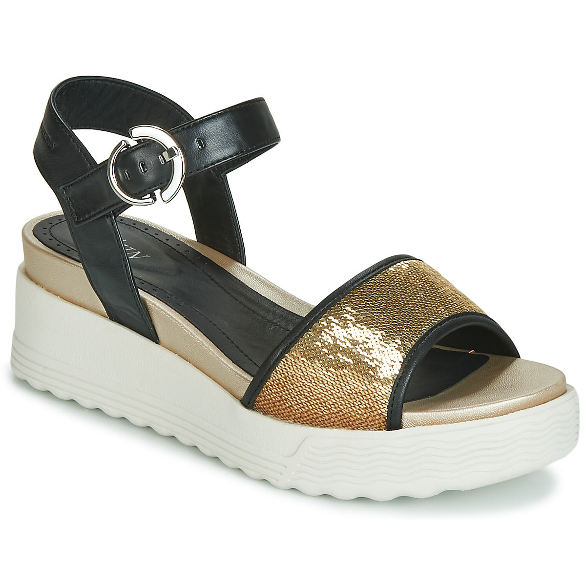 Sandali Donna Stonefly  PARKY 3 NAPPA/PAILETTES  Nero