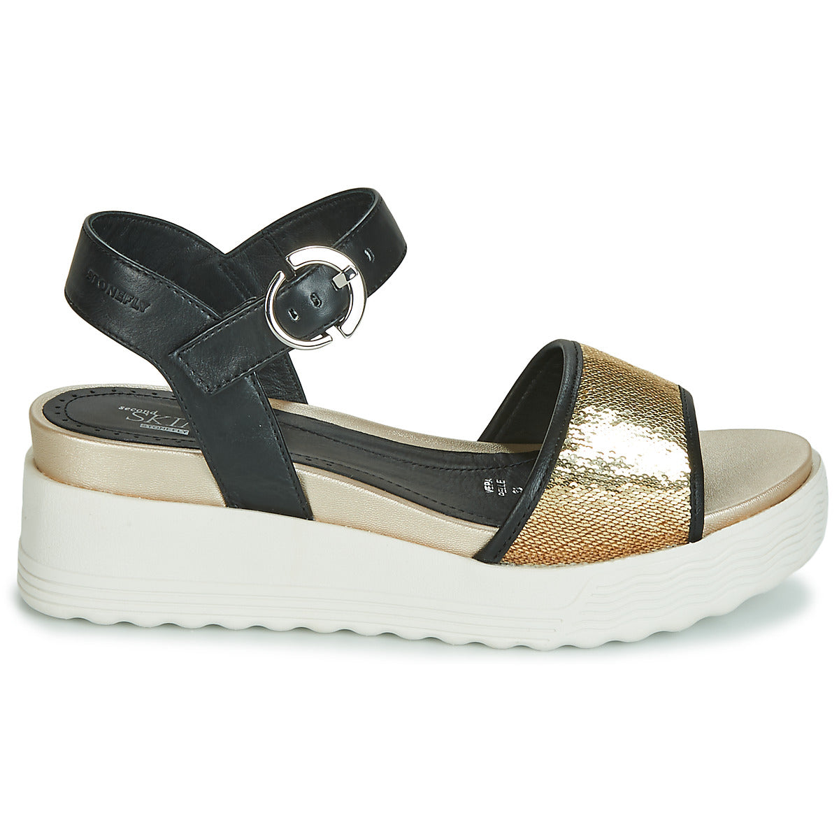 Sandali Donna Stonefly  PARKY 3 NAPPA/PAILETTES  Nero