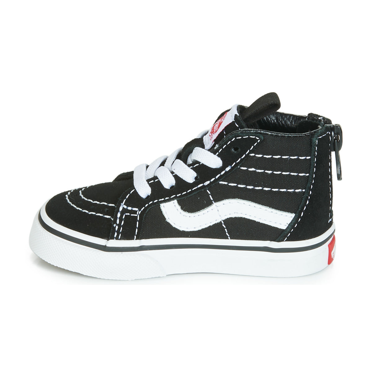 Scarpe bambini ragazza Vans  SK8-HI ZIP  Nero