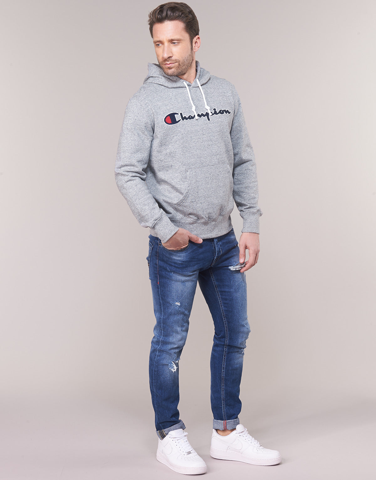 Felpa Uomo Champion  212940-GRLTM  Grigio