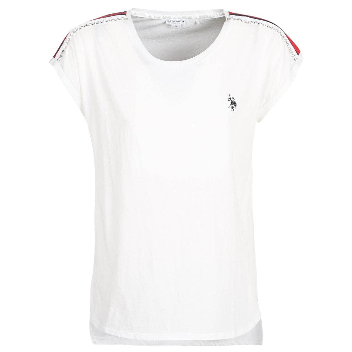 T-shirt Donna U.S Polo Assn.  JEWELL TEE SS  Bianco