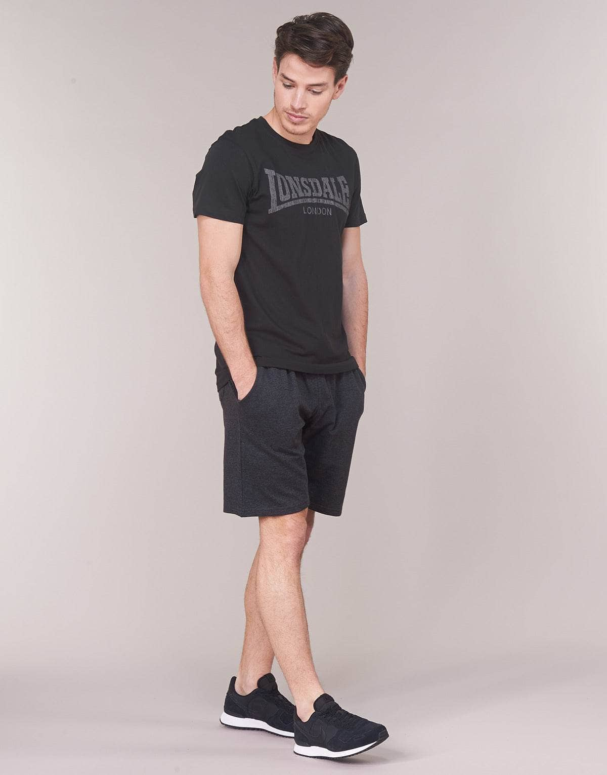 T-shirt Uomo Lonsdale  LOGO KAI  Nero