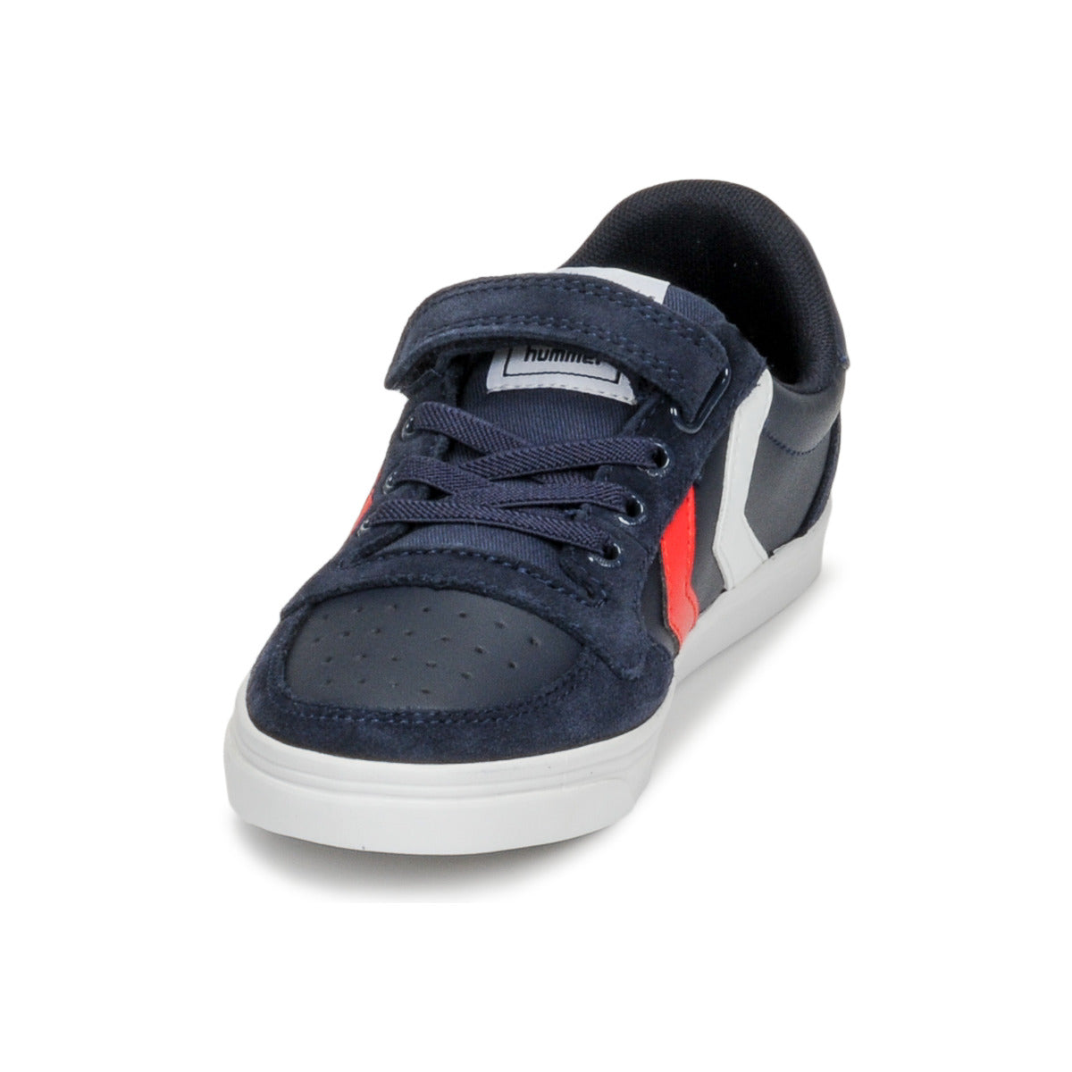 Scarpe bambini ragazzo hummel  SLIMMER STADIL LEATHER LOW JR  Blu