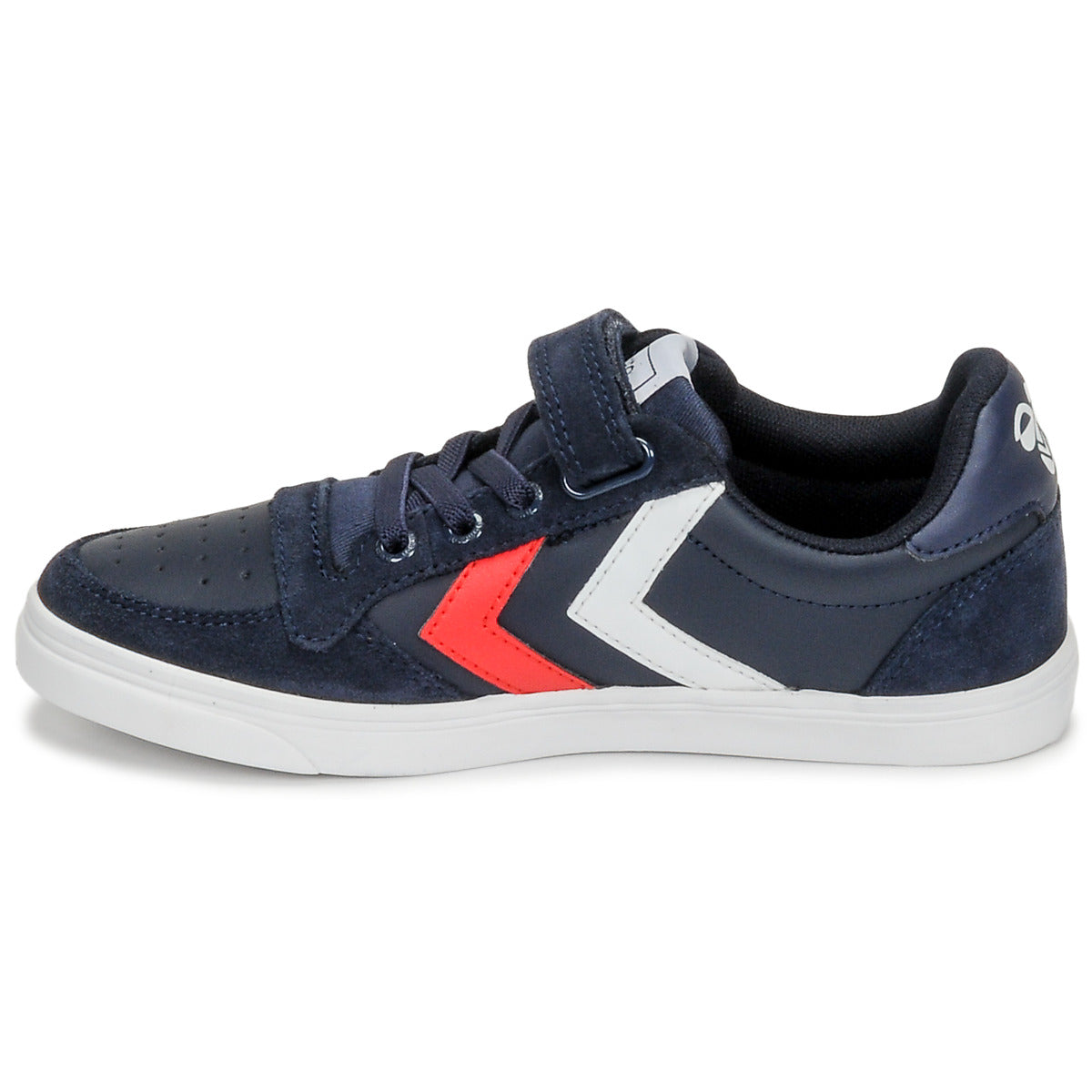 Scarpe bambini ragazzo hummel  SLIMMER STADIL LEATHER LOW JR  Blu