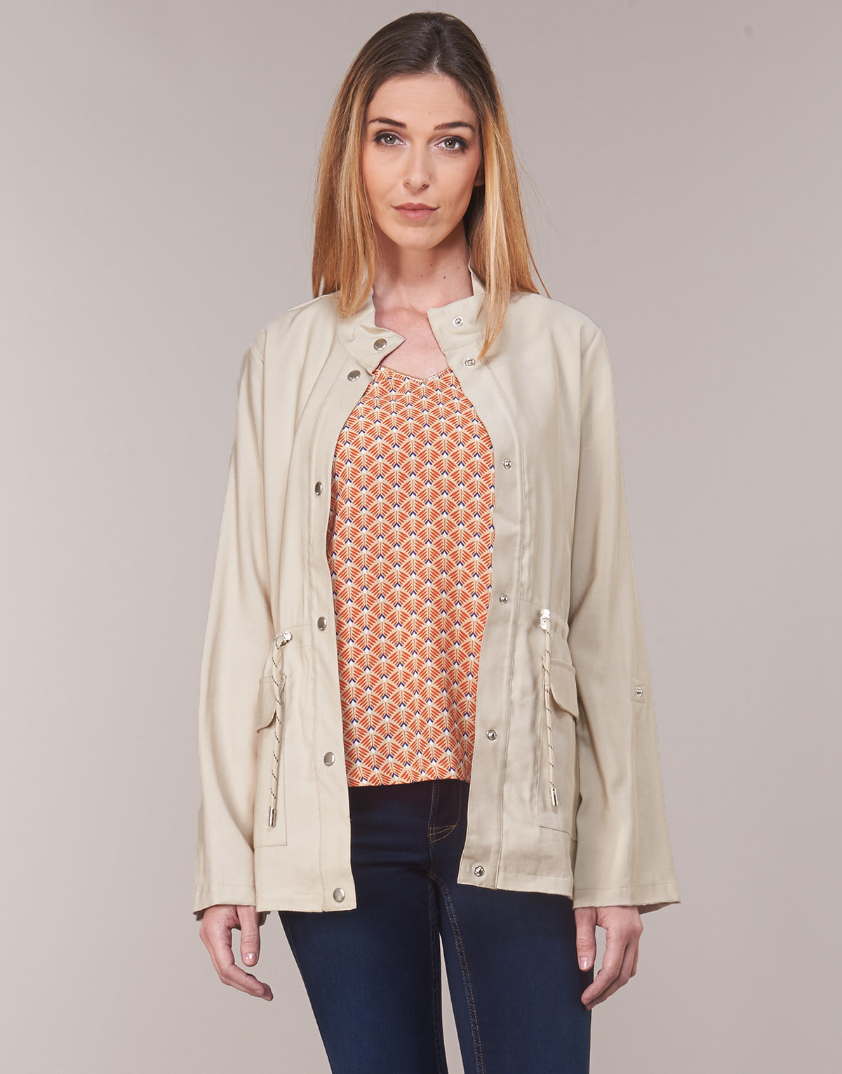 Parka Donna Only  ONLDANIELLE  Beige