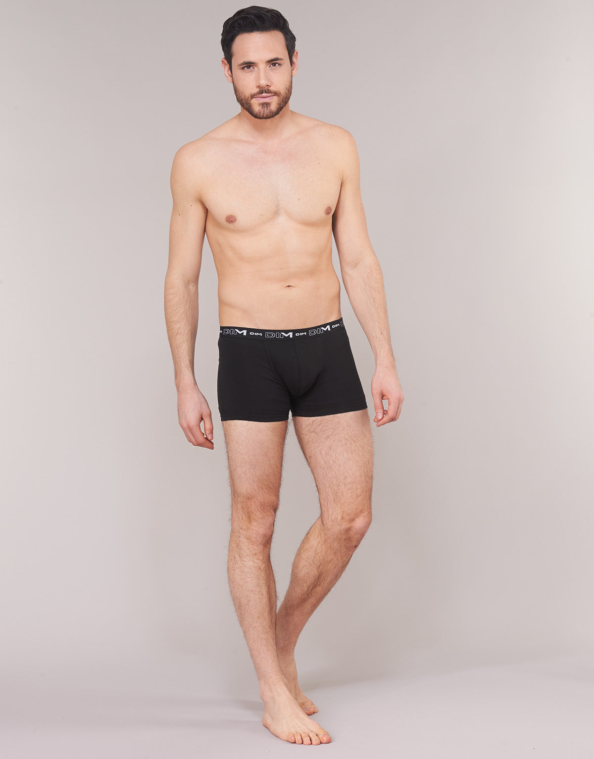 Boxer Uomo DIM  COTON STRETCH X3  Nero