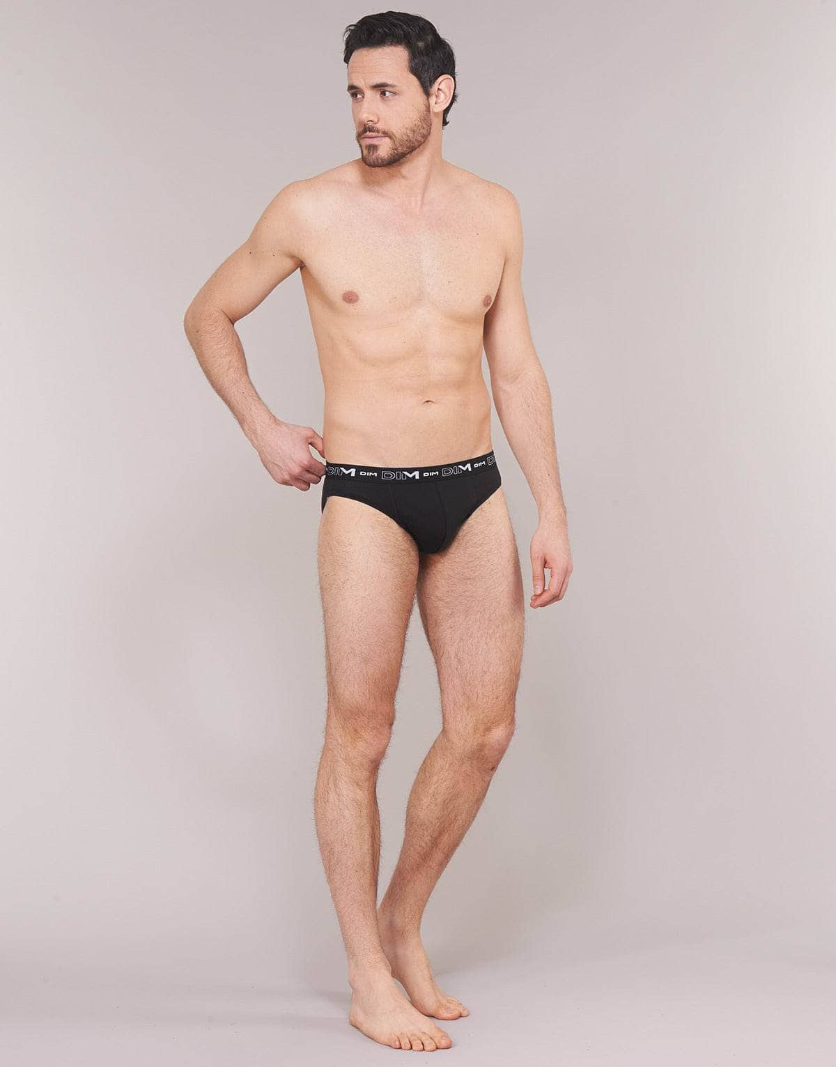 Slip Uomo DIM  COTON STRETCH X3  Nero