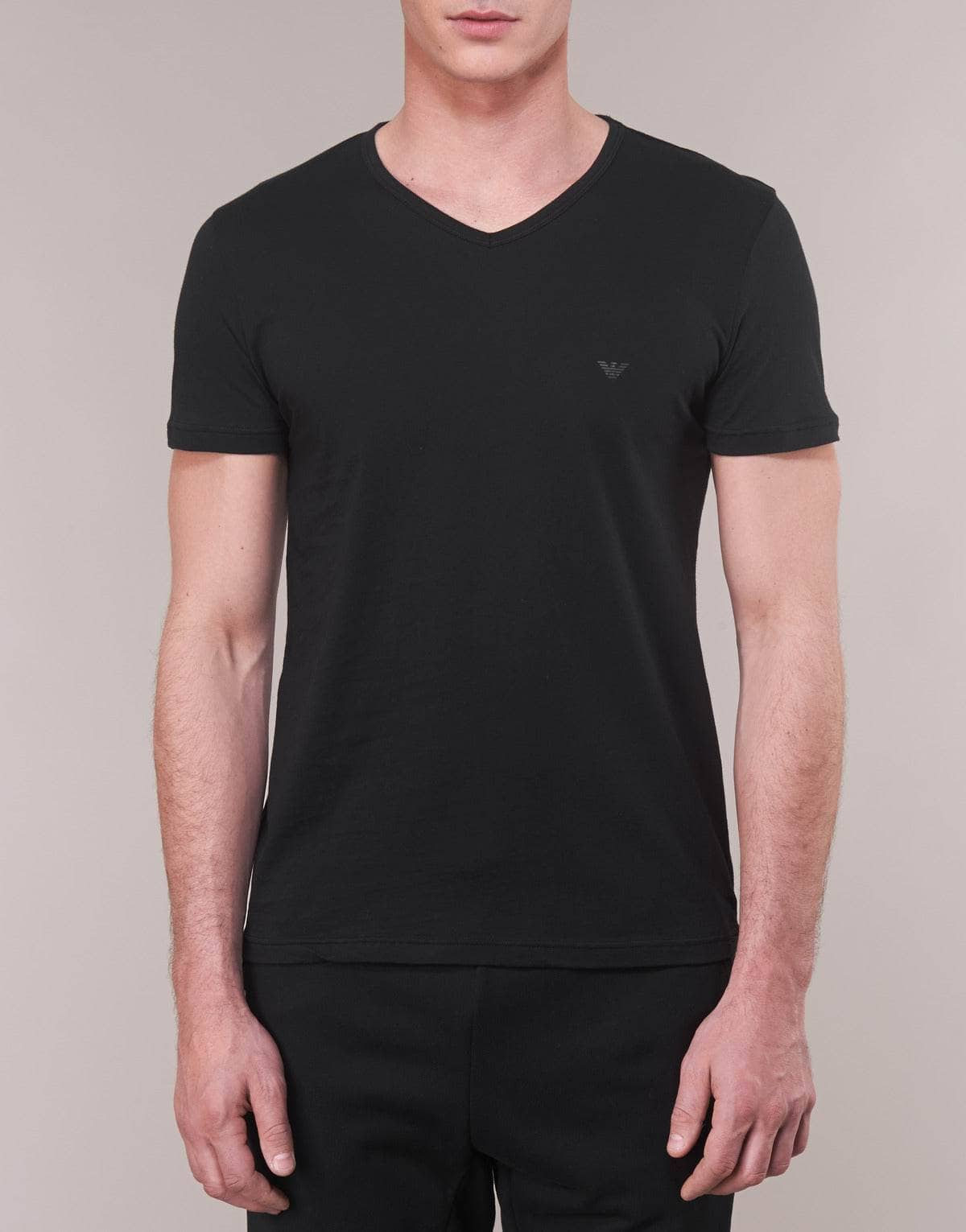 T-shirt Uomo Emporio Armani  CC722-PACK DE 2  Nero