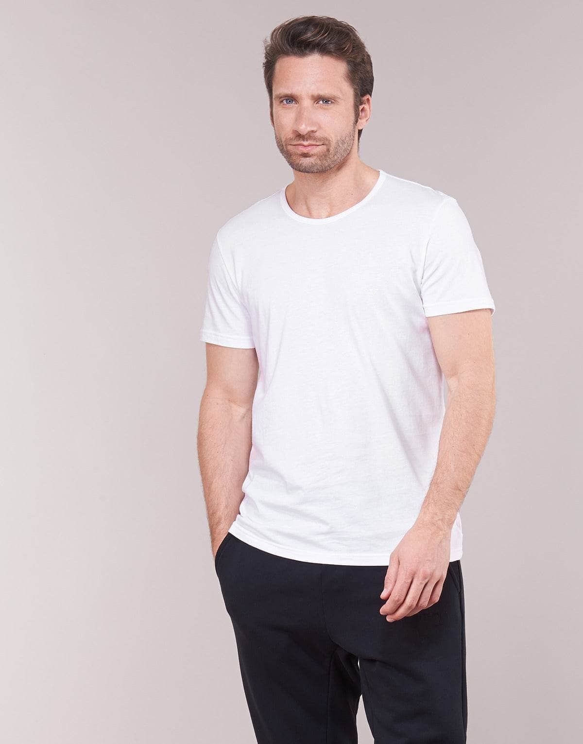 T-shirt Uomo Emporio Armani  CC722-PACK DE 2  Bianco