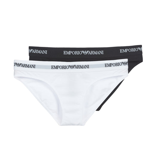 Culotte e slip Donna Emporio Armani  CC317-PACK DE 2  Nero