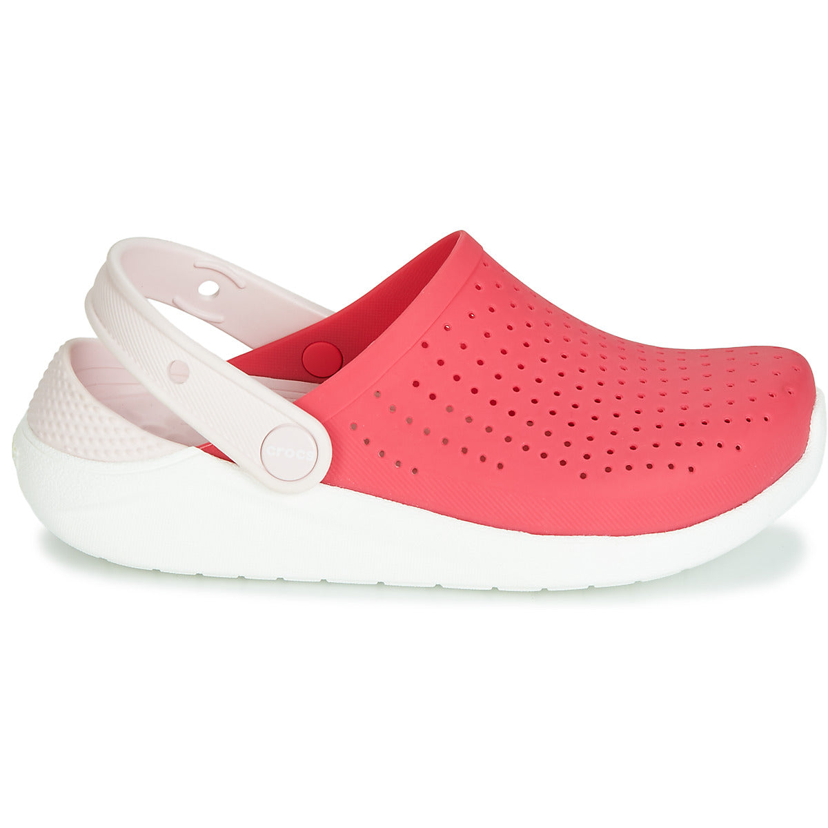 Scarpe bambini ragazza Crocs  LITERIDE CLOG K  Rosso