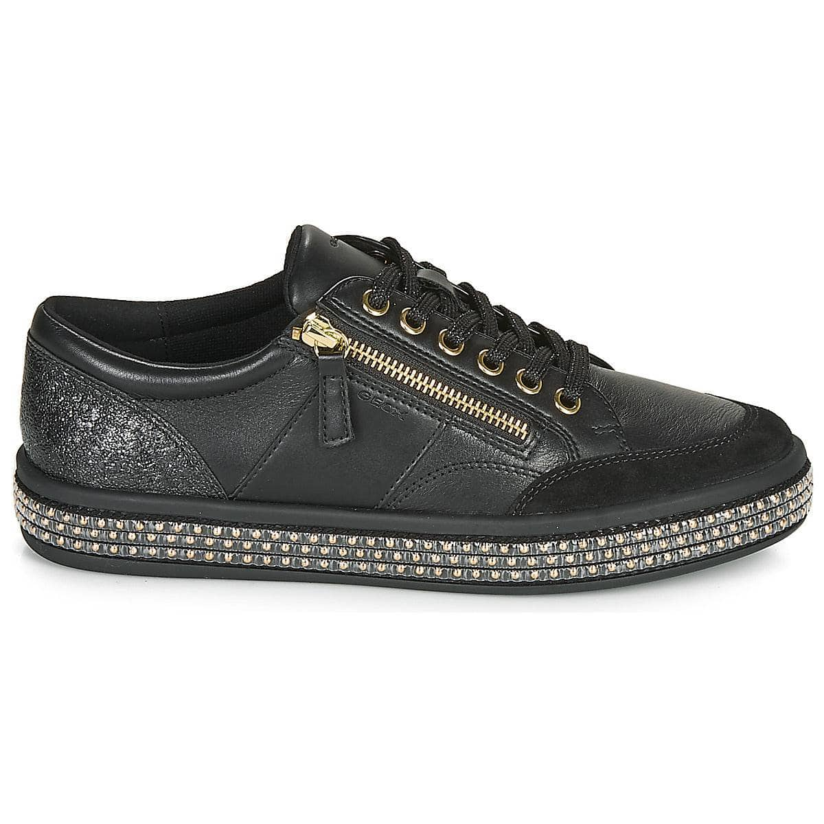 Sneakers basse Donna Geox  D LEELU'  Nero