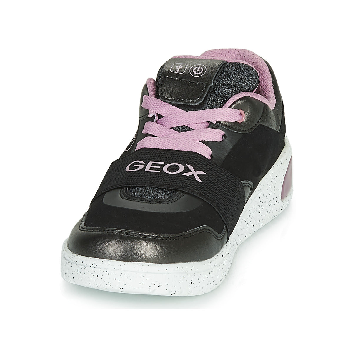 Scarpe bambini ragazza Geox  J XLED GIRL  Nero