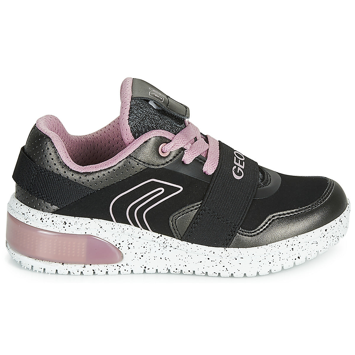 Scarpe bambini ragazza Geox  J XLED GIRL  Nero