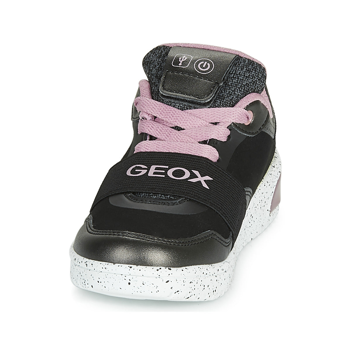 Scarpe bambini ragazza Geox  J XLED GIRL  Nero