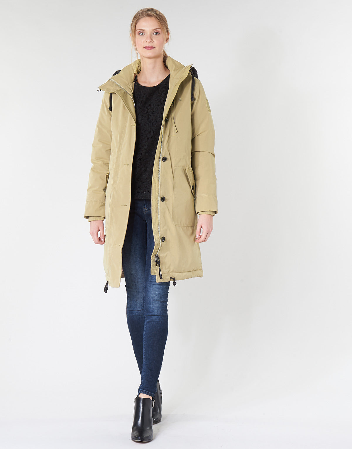 Parka Donna G-Star Raw  NEW DUTY PDD HDD PARKA WMN  Beige