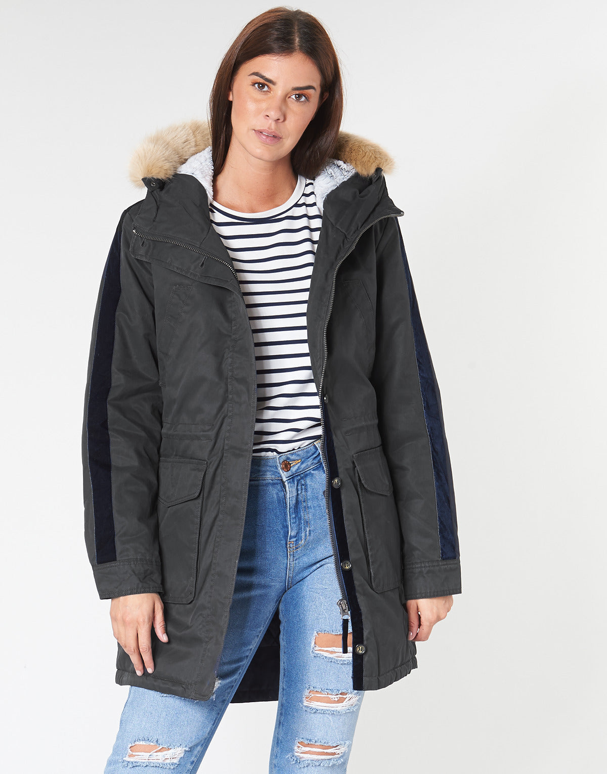 Parka Donna Rip Curl  RACER PARKA JACKET  Nero